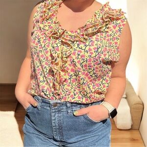 Lilly Pulitzer Ruffle Blouse – Size XL